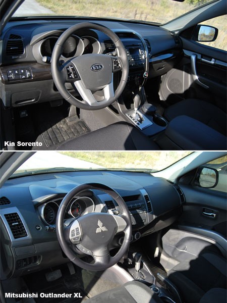 Тест-драйв Kia Sorento и Mitsubishi Outlander XL