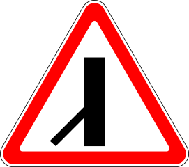 Знак 2.3.7 Примыкание второстепенной дороги слева