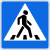 Знак 5.19.2 Пешеходный переход (устанавливается слева)